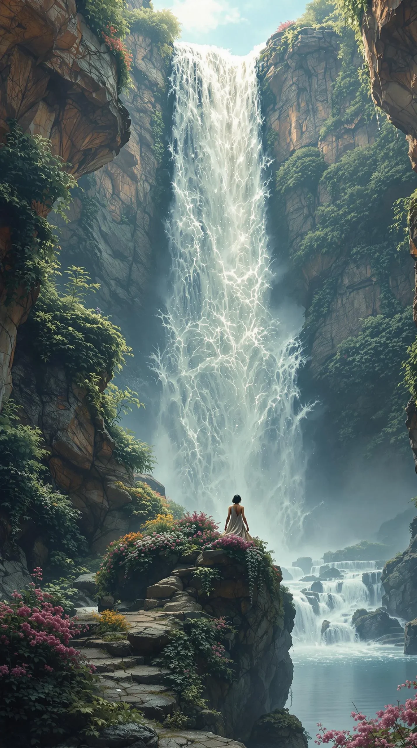 The spiritual meaning waterfall explained： How it represents constant change and renewal.