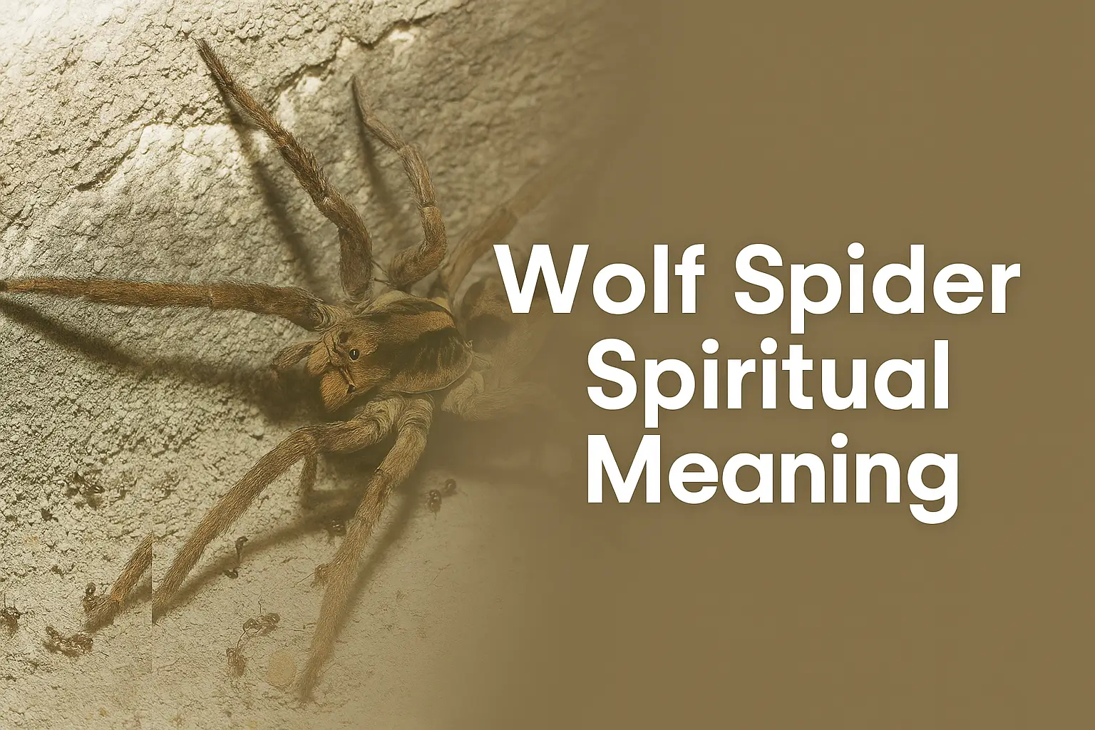 Wolf spider spiritual meaning - What does it symbolize in different cultures?