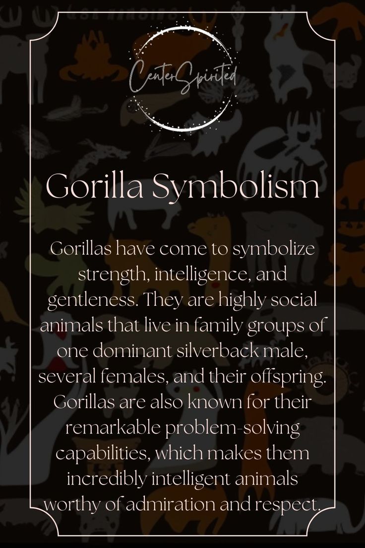 Gorilla spiritual meaning explained： What does it symbolize？