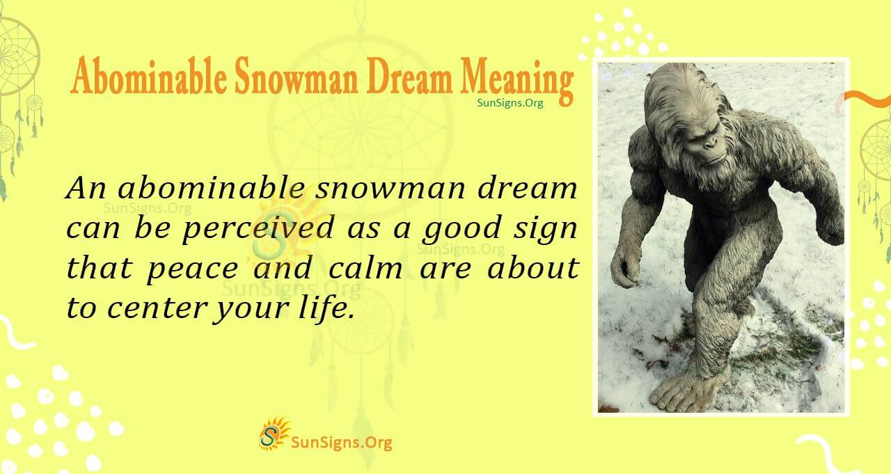 abominable snowman dream interpretation