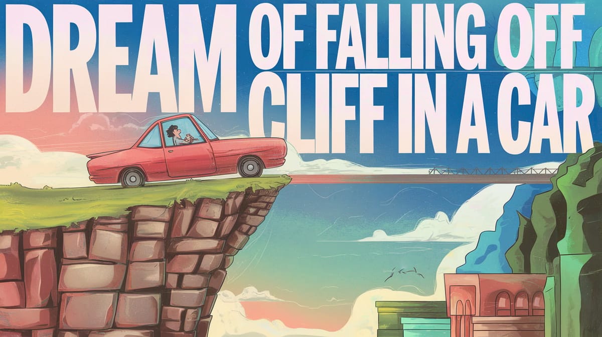 Why did I get a car falling off cliff dream last night? Expert breakdown of the common meaning!