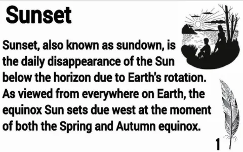 How to use a sunset metaphor effectively in your everyday writing?